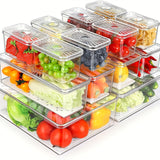 Load image into Gallery viewer, 21pcs Kitchen Pantry Food Storage Containers with Lids (3#)