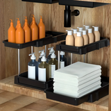 Load image into Gallery viewer, 2 Sets of 2-Tier Multi-Purpose Stackable Under Sink Organizer