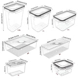 Load image into Gallery viewer, 11pcs Food Storage Containers Clear Plastic (1#)