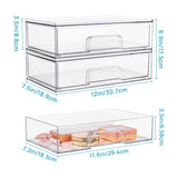 Load image into Gallery viewer, 12&#39;&#39;W Clear Stackable Storage Drawers