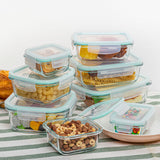 Load image into Gallery viewer, 8 Pack Glass Food  Storage Containers