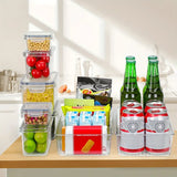 Load image into Gallery viewer, 18pcs BPA Free Clear Plastic Kitchen Food Storage Container (5#)