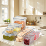 Load image into Gallery viewer, 10pcs kitchen storage organizer containers with airtight lids (4#)