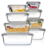 Load image into Gallery viewer, 8 Pack Glass Food  Storage Containers