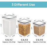 Load image into Gallery viewer, 10pcs Sugar and Flour Storage Container with Airtight Lids