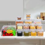 Load image into Gallery viewer, 17pcs High Quality Pantry Storage Container Kitchen Food Clear Plastic Storage Boxes (7#)