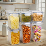 Load image into Gallery viewer, 17pcs High Quality Pantry Storage Container Kitchen Food Clear Plastic Storage Boxes (7#)