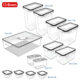 Load image into Gallery viewer, 13pcs Pantry Storage Boxes with Airtight Lids,BPA Free(7#)