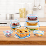 Load image into Gallery viewer, 8 Pack Glass Food  Storage Containers