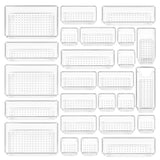 Load image into Gallery viewer,  25pcs Clear Plastic Drawer Organizers Set